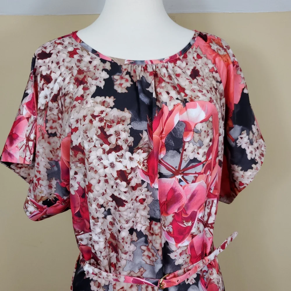 Ted Baker Pink Floral Dress - Picture 4 of 8